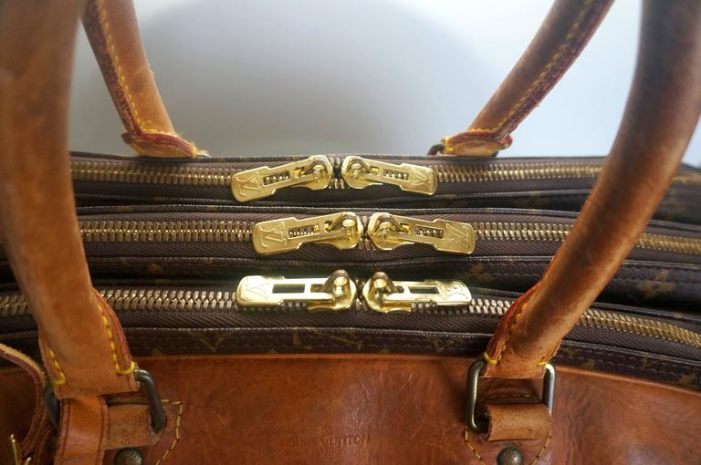 Rare, Louis Vuitton Weekender Bag with Iconic LV Monogram and Leather Trim  : On Antique Row - West Palm Beach - Florida